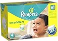 Pampers Swaddlers Diapers  Economy Pack Plus, Size 4 (144 Count) (Packaging May Vary)