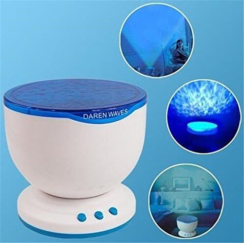 2pcs Liquid Light Projector Calming Autism Sensory LED Toy Relax Blue Night Music