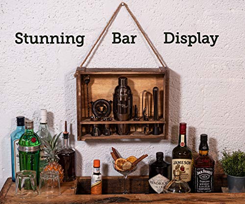 Mixology & Craft Cocktail Shaker Set 11-tlg. - Cocktail Set aus Edelstahl mit Bar Zubehör - Schwarz – Bild 5