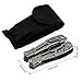 Touchshop 12-in-1 Multi Tool Pliers Portable Outdoor Folding Pocket Multitool with Nylon Sheath, Knife, Pliers, Screwdriver and More, Stainless Steel