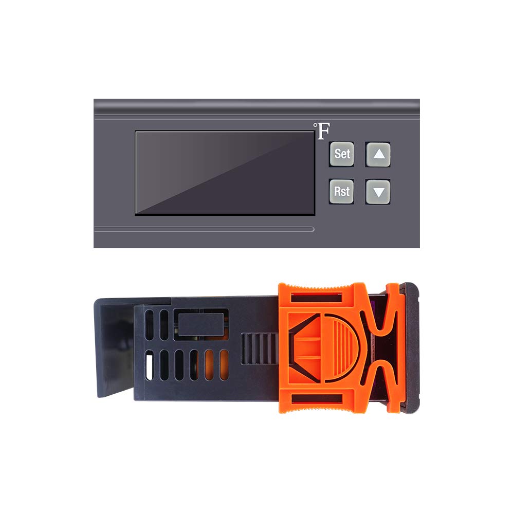 KT8230 Digital Thermostat 120VAC 30A Fahrenheit Temperature Controller Regulator -22~572℉ Heating Cooling for Incubator Brooder Refrigerator Fermenter Greenhouse: Industrial & Scientific