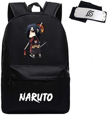 Amazon Com Gideonh Naruto Anime School Backpack Book Bag Free Headband 12 Kids Backpacks