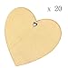 Seventopia Thanksgiving Card Heart Wood Discs Bulk with Holes 20 Pieces Unfinished Wooden Tag Rustic Wedding Ornament Mother's Day DIY Gift