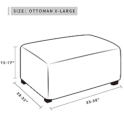 Easy-Going 100% Dual Waterproof Stretch Ottoman