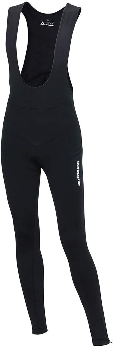 Airtracks Thermo Fahrradhose Lang mit Trägern Pro - Trägerhose Lang - BIB Radhose - Träger Radlerhose - 3D Coolmax gepolstert - Atmungsaktiv - Reflektoren: Amazon.de: Sport & Freizeit - Fahrradhose