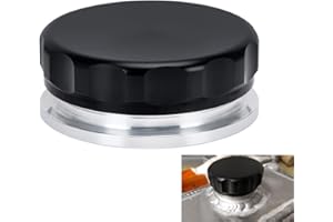 PTNHZ OD 4"/101.6mm Aluminum Alloy Weld Billet On Filler Neck Cap Oil Fuel Water Tank Black