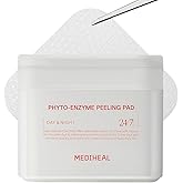 MEDIHEAL Toner Pads [Phyto Enzyme] - Exfoliating Peeling Pad with LHA & Papaya Enzyme - Pore Tightening & Sebum Control - Vegan Micro Embossed Non-Sensitive Pad (90 Count)