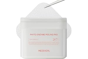 MEDIHEAL Toner Pads [Phyto Enzyme] - Exfoliating Peeling Pad with LHA & Papaya Enzyme - Pore Tightening & Sebum Control - Vegan Micro Embossed Non-Sensitive Pad (90 Count)