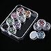 eBoot 12 Colors Nail Art Decorations Nail Stone Rhinestones with 12 Pack Small Container Pots, 6000 Pieces