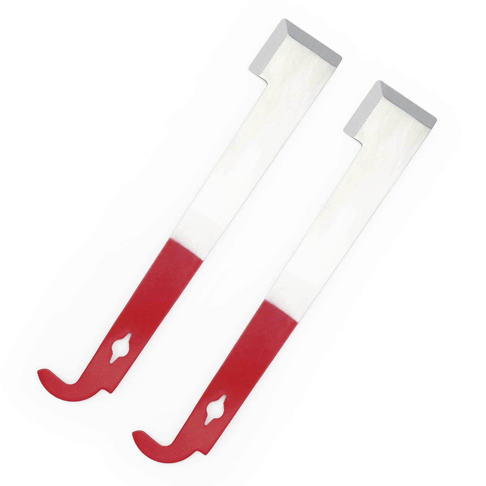 KINGLAKE Bee Hive Tools, 2 Pcs Stainless Steel J-Hook Beekeeping Scraper Frame Lifter Beekeeper Equipment