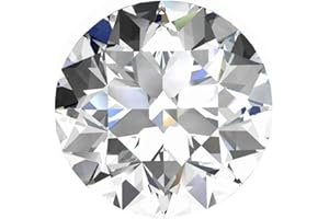 IMPALSORY Moissanite D Colorless Loose Stone Round Excellent Cut Gemstones VVS1 Clarity for Pendant Ring Stud Earring Jewelry Making 0.5CT-4CT with Certificate of Authenticity