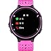 Feskio Accessory Air Hole Style Soft Silicone Replacement Strap Watch Band With Tools Designed for Garmin Forerunner 220/230/235/630/620/735XT Sports GPS Running Watch Strap