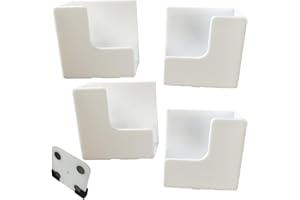 SquEqu 2 Pair Bathroom Scale Holder Wall Mount Bracket Self Adhesive Smart Scale Stand Organizer for Digital Body Weight Scales Bathroom Digital Weighing Scale Body Scales