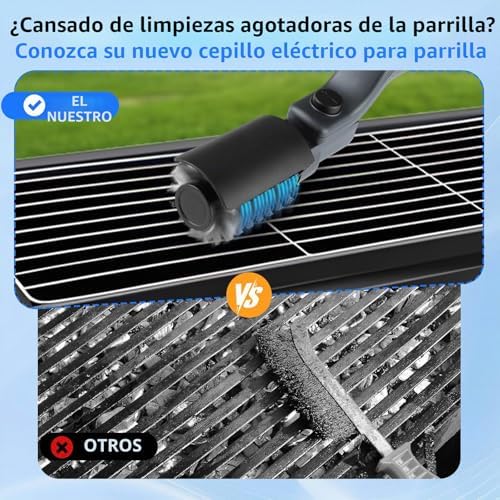 Plaina elétrica melhorada, escova de limpeza sem fios recarregável com ângulo ajustável, cabeça de escova em aço inoxidável, potência de 3 velocidades, tempo de funcionamento
