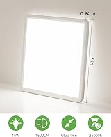 zemty LED Ceiling Light 18cm 15W 1500LM 3000K/4000K/6500K IP44 view 3