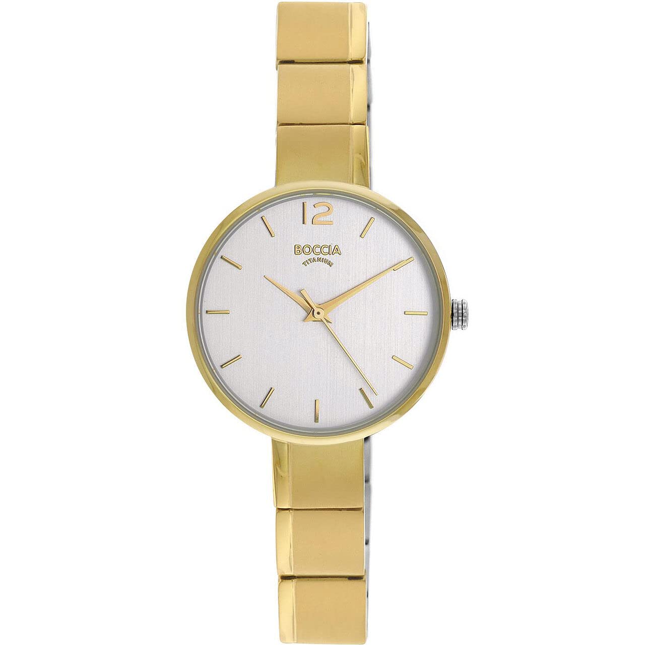 Boccia 32013702 Women's Analogue Quartz Watch, Gold, One Size, Bracelet