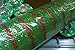 Deco Mesh Design - Wide Lime Thin Laser Red Deluxe Stripe Deco Poly Mesh 21" x 10 yards
