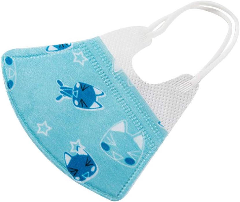Kids Mouth Filter Mask, Qomomont 5PCS Air Purifying Face Mask Cover Anti Dust Multi Layer Soft Breathability Earloop Child Face Mask Dust Filter Breathing Face Cover for Outdoor Activity
