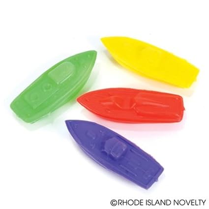 little plastic toy boats