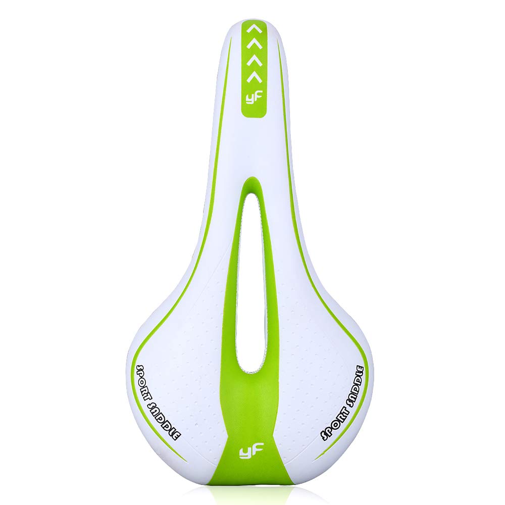 VOANZO Memory Sponge Bike Saddle Mountain Bike Seat Cushion Pad with Central Relief Zone and Ergonomics Design Fit for Road Bike and Mountain Bike