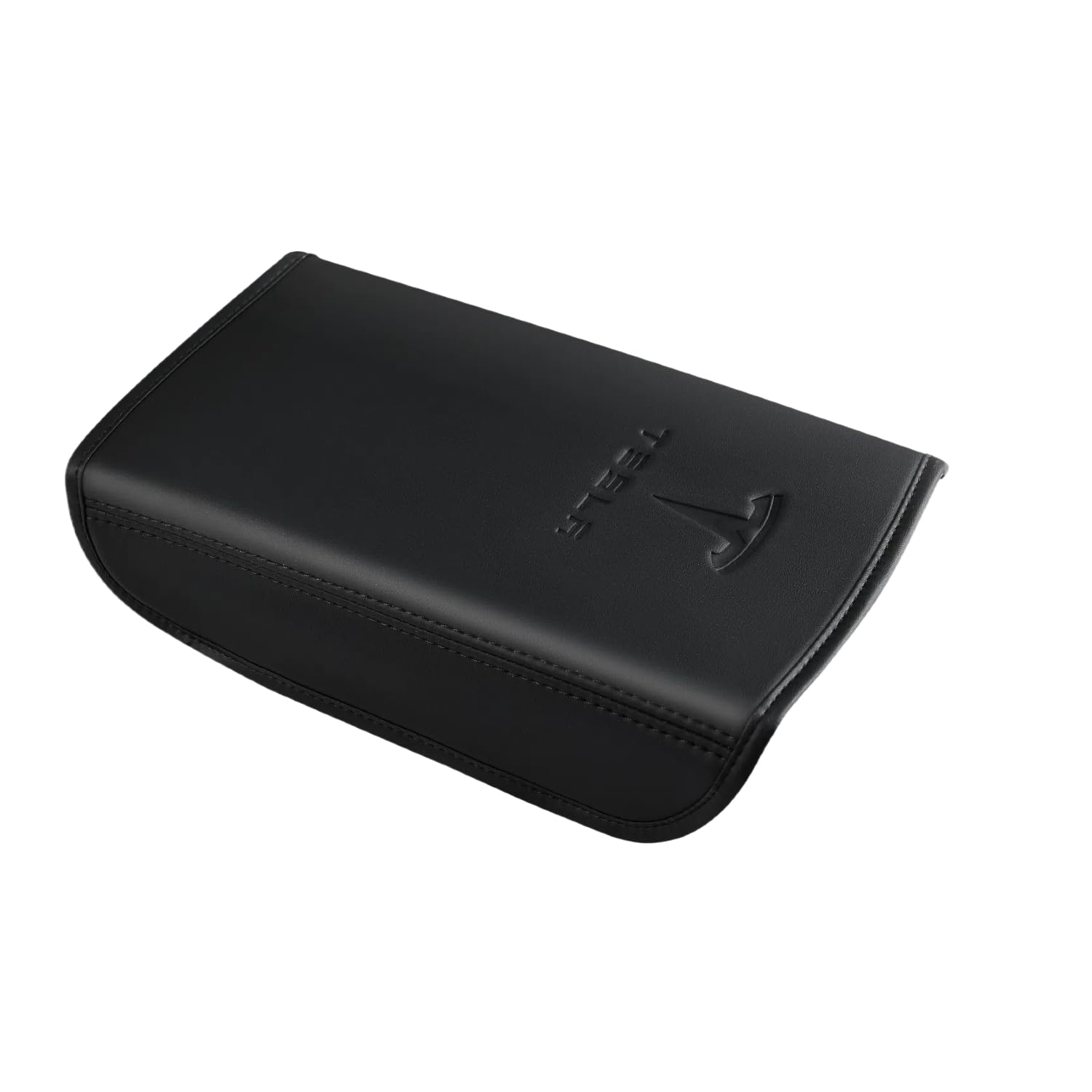 Photo 1 of POKUNG Center Console Leather Armrest Cover Designed for Tesla Model 3 2017-2023/Model Y 2020-2025(Not for Model Y Juniper),Center Console Accessories for Tesla Model 3/Y Interior Accessories Black