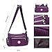 Women's Casual Tote Handbag Water Resistant Nylon Crossbody Bags Shoulder Bags Tote Purse Lady Messenger Bag (Purple)