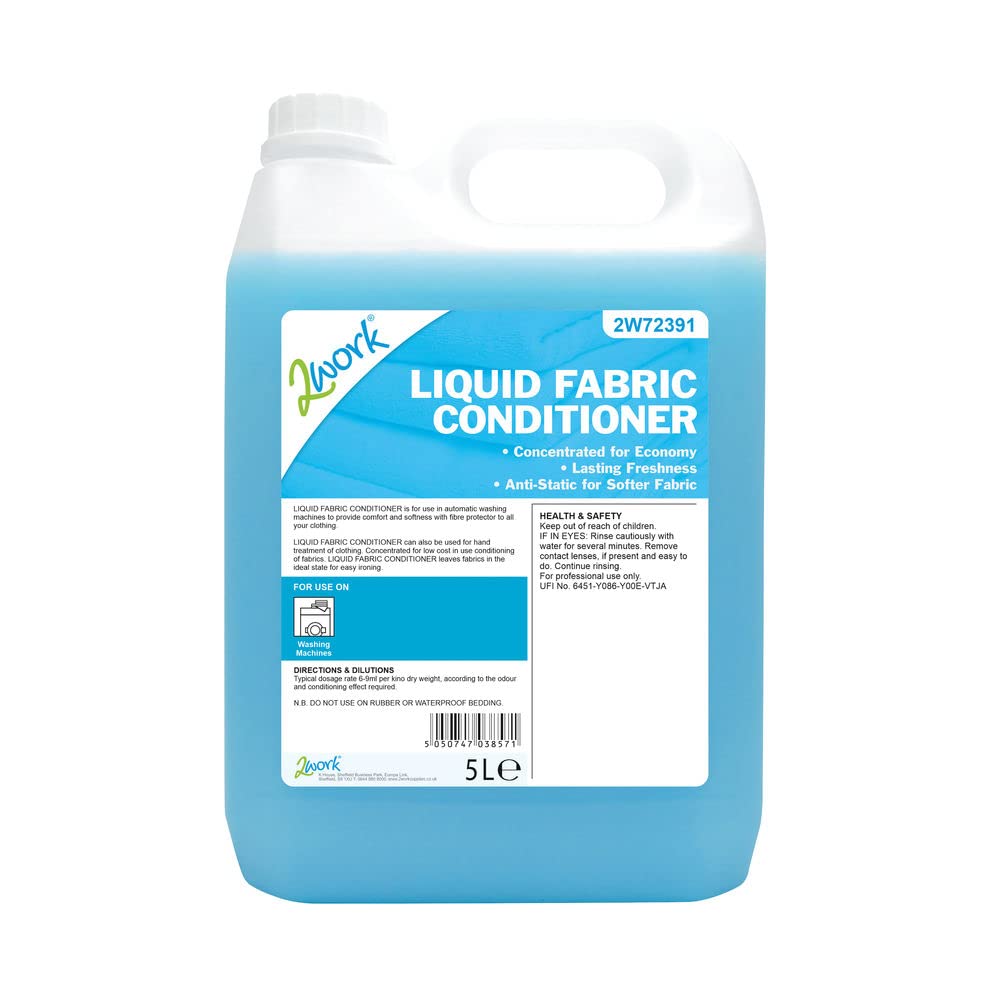 2Work Liquid Fabric Conditioner for Auto-Dosing Machines 5 Litre 2W72391