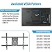 EVERVIEW Full Motion TV Wall Mount Bracket fits for Most 37-75 inch LED,LCD,OLED Flat Curved TVs,Dual Articulating Arms Swivels Tilts Rotation, VESA 600X400mm,132lbs,Fits 12/16