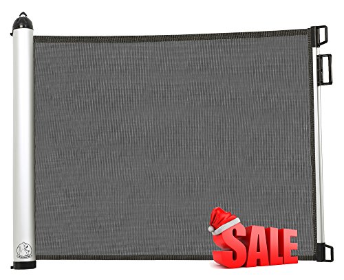 Infant and pet retractable safety gate - mesh fabric - fits most …