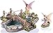 Joykick Fairy Garden Fish Pond Kit - Miniature Hand Painted Figurine Statues with Accessories - Set of 4pcs for Your House or Lawn Decor