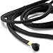 BONTIME All-Purpose Twisted Cotton Rope - 32 Feet Length,1/3 Inch Diameter,Black,Pack of 3