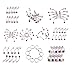 MBOX Screw Stainless Steel Colorful Navel Nipple Nose Tongue Lip Rings Piercing Body Jewelry Wholesale