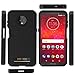AMENQ Moto Z3 Play Case, Moto Z3 Case, 3 in 1 Hybrid Heavy Duty Shockproof with Rugged Hard PC and TPU Bumper Protective Armor Phone Cover for Motorola Moto Z Play (3nd Gen) 2018 (Black)