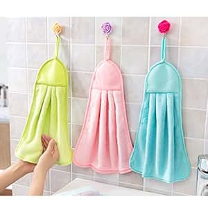 Para colgar toalla de mano (3packs) secado rápido para colgar toalla de