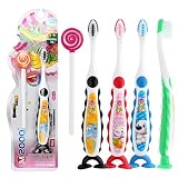 GoodKE Cartoon Handle Cute Kids Toothbrush Soft Hair Child Manual Toothbrushes
