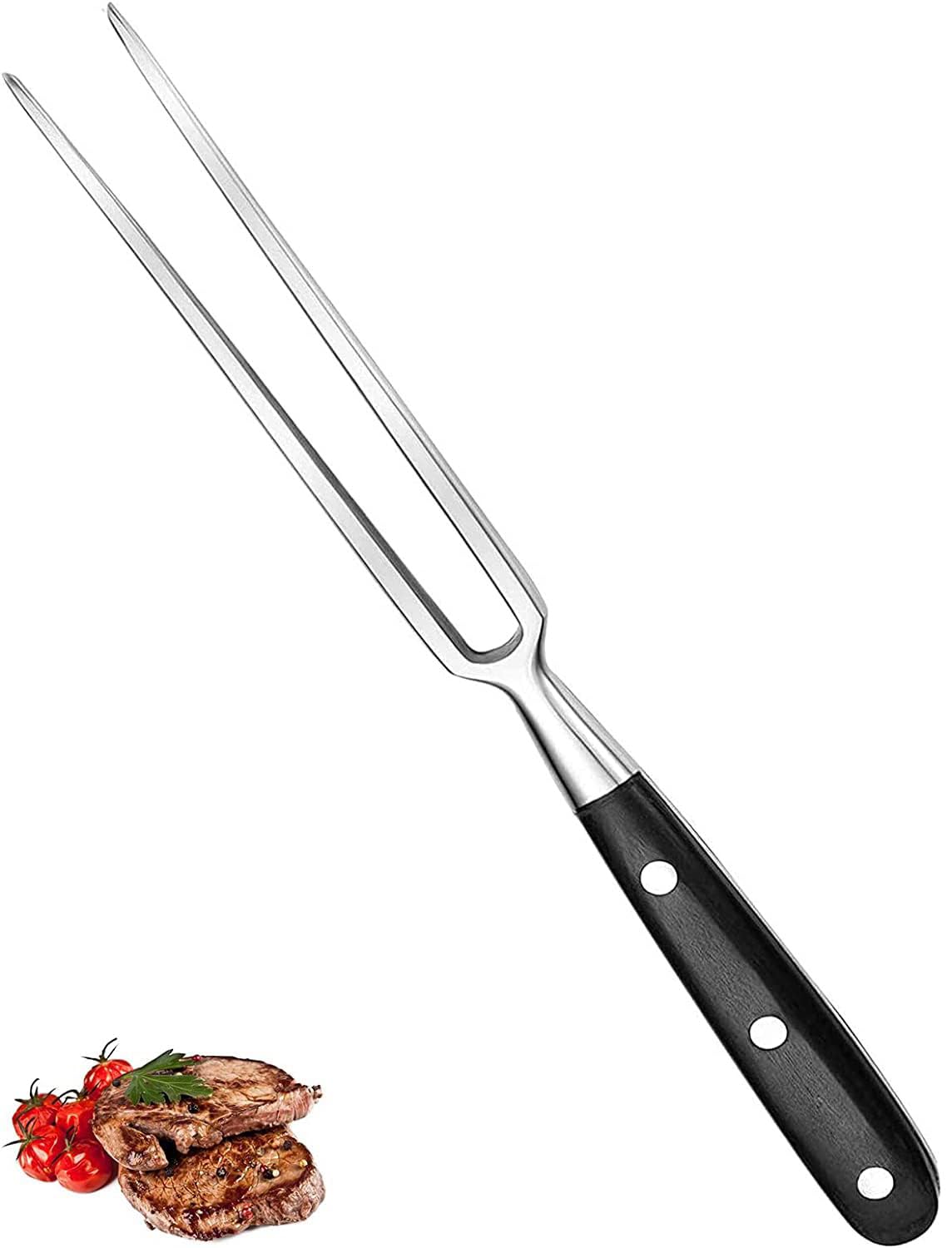 Yeesabella 27 CM Carving Fork - Stainless Steel Meat Serving Fork for BBQ, Turkey Roast, Dinner Party & Festival