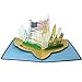 I Love New York City – 3D Pop Up Greeting Card for All Occasions – Travel, Love, Birthday, Retirement, Congrats, Thank You, Get Well, Christmas – Fold Flat, Envelope Includedthumb 1