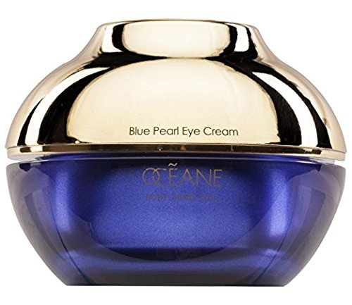 OCEANE Beauty Blue Pearl Eye Cream, Pearl Infused Moisturizer Formula for Reduced Puffiness & Improved Texture, Natural Luxurious Skin Care for Age-Defying Results OC11