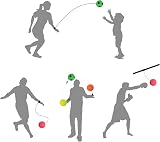 Jastown 4 Pcs Rebound Wrist Ball Set with Elastic String – Hand Eye Training view 3