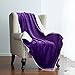 Bedsure Sherpa Fleece Throw Blanket Twin Size for Couch - Thick and Warm, Soft Fuzzy Plush Twin Blanket for Winter, Purple, 60x80 Inches