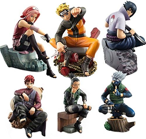 ATOROR Naruto Action Figures Set-Naruto/Sasuke/Sakura/Kakashi/Shikamaru /Gaara Hokage Dolls