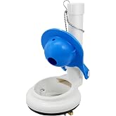 Lychee Light 3 Inch Toilet Flush Valve Replacement Kit for One Piece Toilet | Universal Toilet Repair Parts, Easy to Install, Fits TOTO and Other Brands, with Flapper and Chain