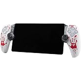 Blood Handprint Controller Skin Cover Compatible with PS5/Playstation 5 Portal Remote Player, RALAN Skin Silicone Protector Case