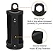 Fintie Protective Case for Amazon Tap - Light Weight Shock Proof Silicone Sling Cover Compatible with Amazon Tap Charging Cradle, Black