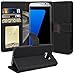 Galaxy S7 Edge Case, TAURI [Stand Feature] Wallet Leather Case with Stand, ID & Credit Card Pockets Flip Cover For Samsung Galaxy S7 Edge - Black