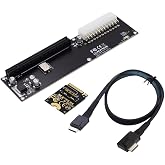 chenyang Oculink SFF-8612 to PCI-E 3.0/4.0 M.2 M-Key to PCIe 3.0/4.0 X16 Adapter for eGPU/GPD Win Max2 External Graphics Card &amp; SSD