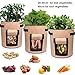 Potato Grow Bags 3 Pack 10 Gallon Garden Planting Bag Breathable Nonwoven Velcro Window Design Planter Bagthumb 3