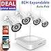 Wireless Security Camera System,Safevant Full-HD 8CH Video Security System with 4pcs 960P Wireless Security Cameras,65ft Night Vision,1TB HDD Pre-installed ,Auto-Pair,Plug&Play