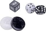 Engelhart Large Luxury Backgammon 45 cm Faux Leather Felt Inlay Dice Cups view 9