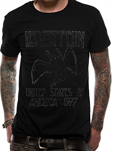 Cid Mens Led Zeppelin Us 77 T Shirts Desertcart Seychelles